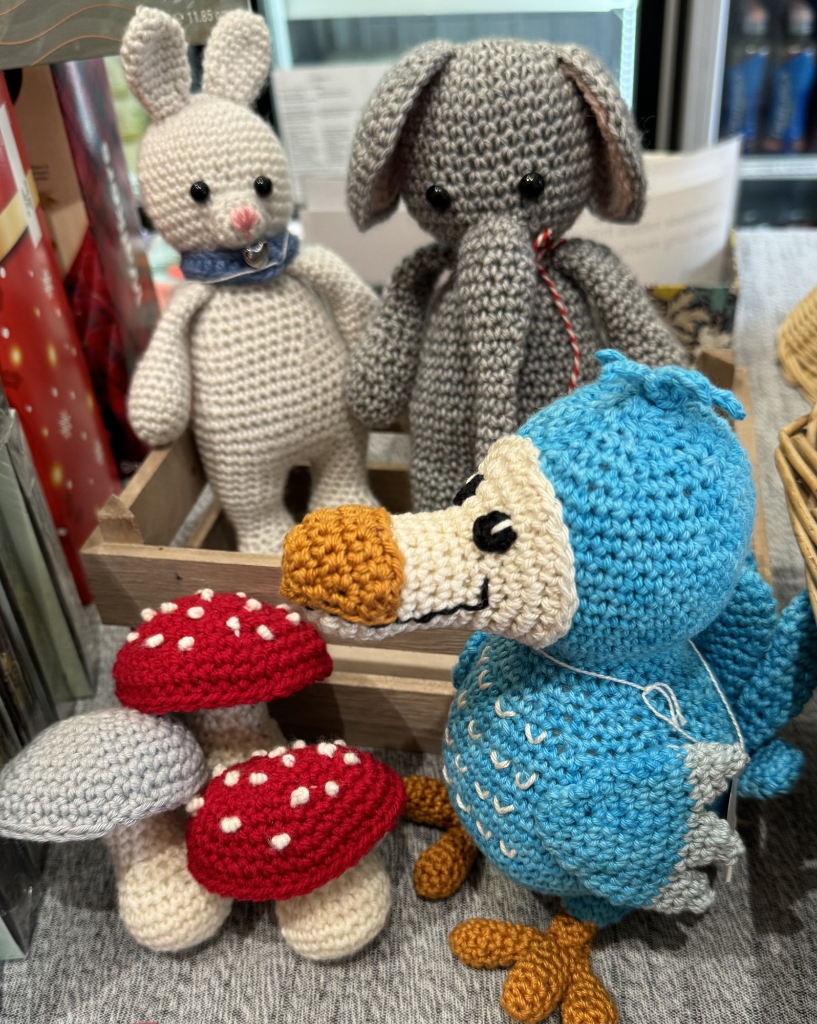 Dodo, Rabbit, Elephant and Mushrooms