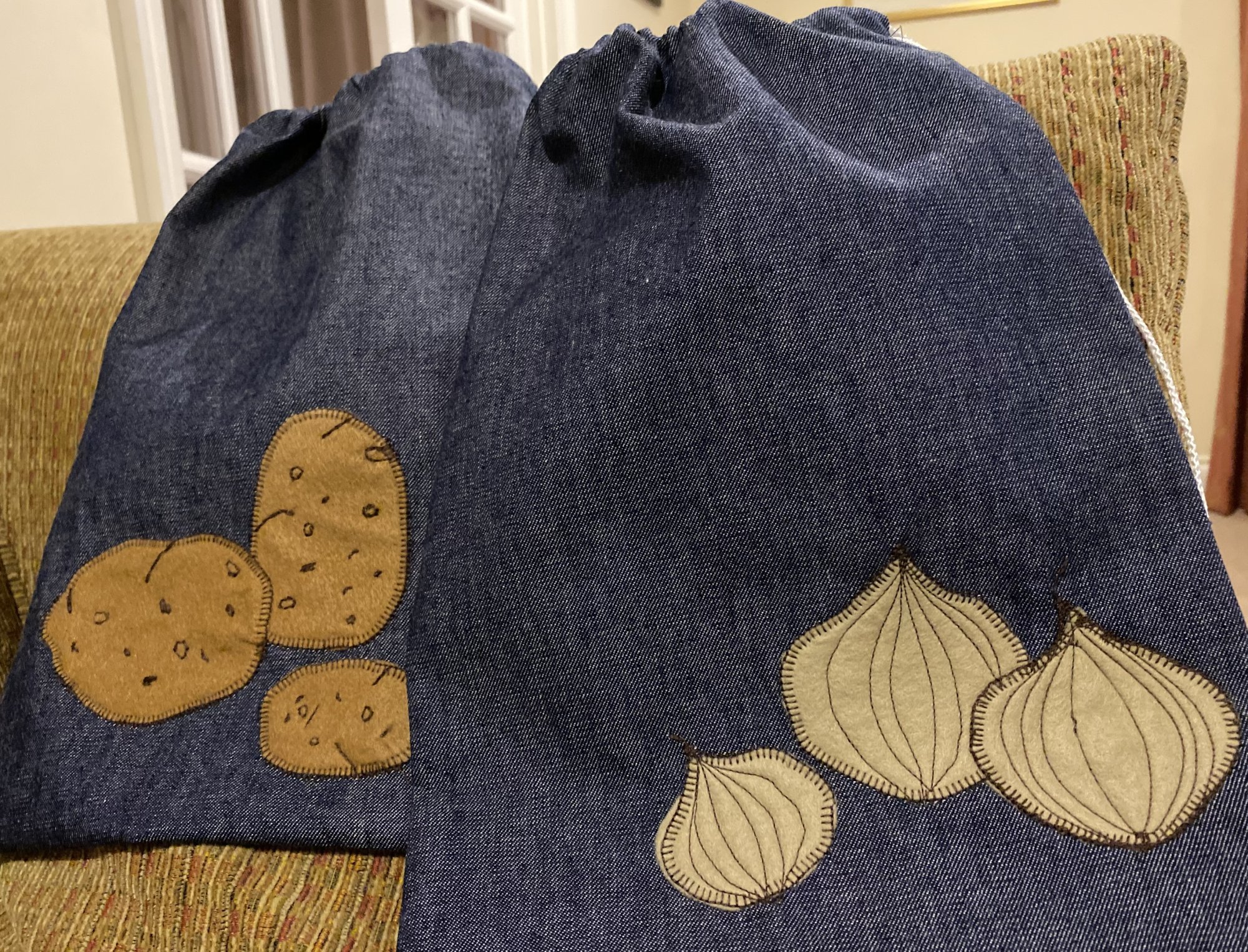 Vegetable drawstring bags